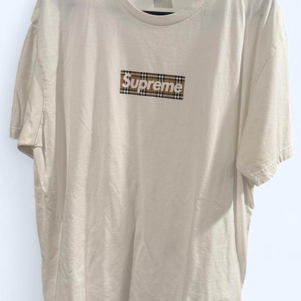 Supreme x Burberry Box Logo Tee – Men’s XL White